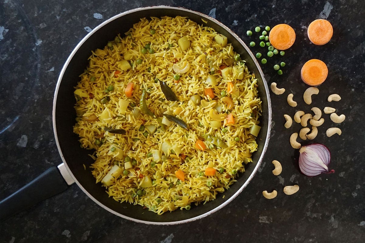 Vegan Indian Vegetable Pulao Recipe Cooking With Parita