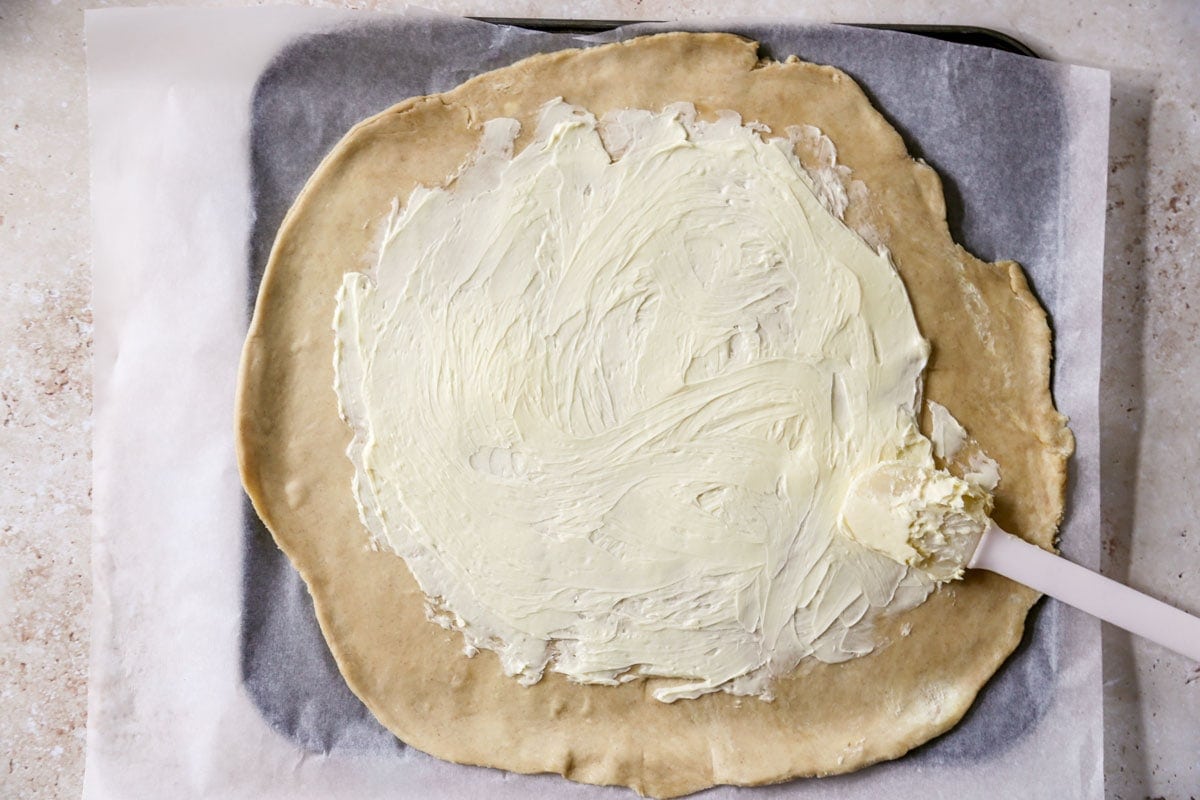 Image of spread butter on pastry | cookingwithparita.com