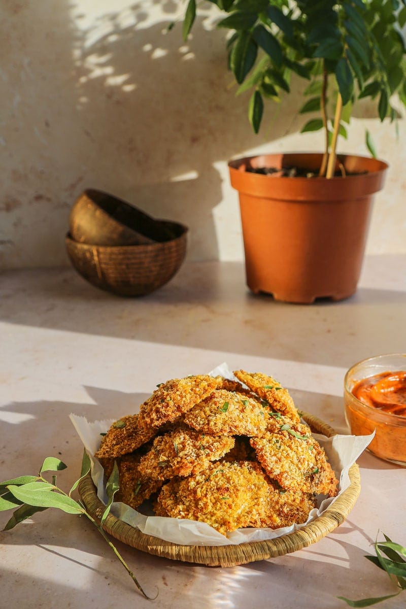 Oven-Toasted Indian Ravioli with Peri Peri Dip Recipe | cookingwithparita.com