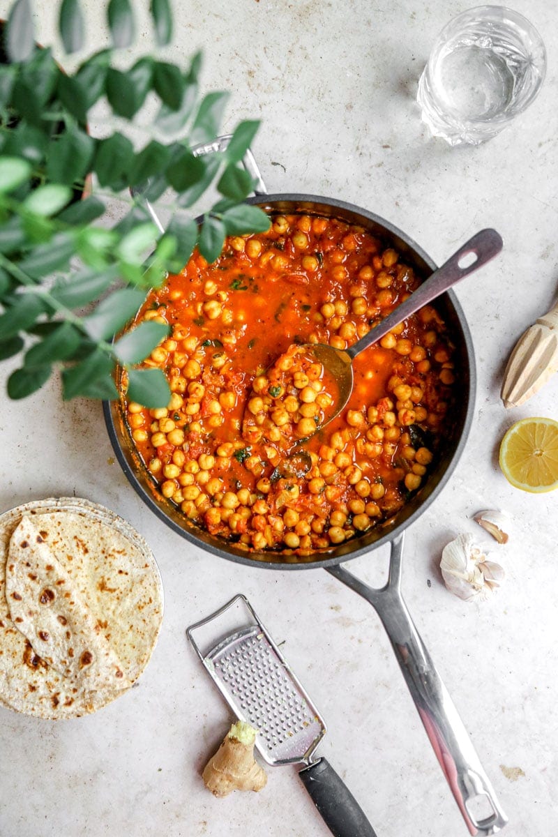 Image of Vegan Indian Chickpea Curry recipe | cookingwithparita.com