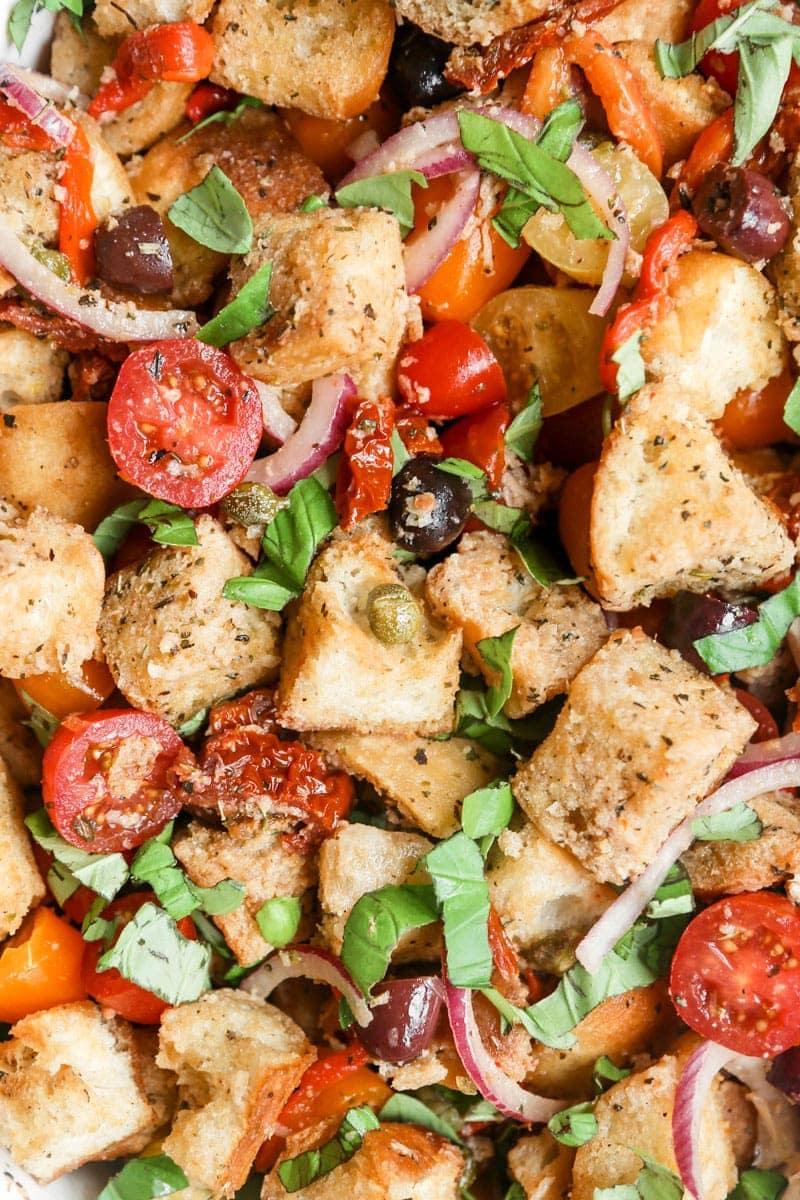 Vegan Tuscan-Inspired Panzanella Salad | cookingwithparita.com