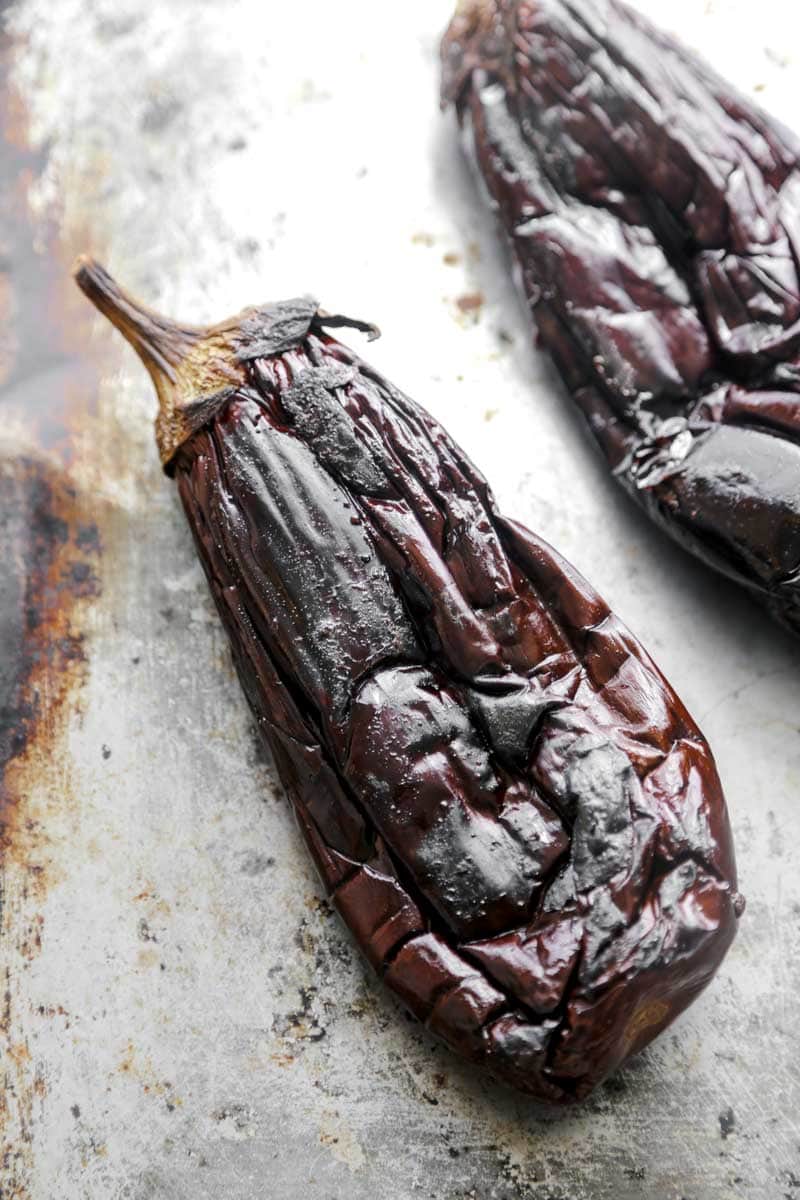 Smoked eggplant