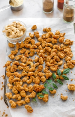 vegan masala cashews | cookingwithparita.com