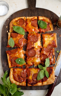 Image of Vegan Pepperoni Pizza